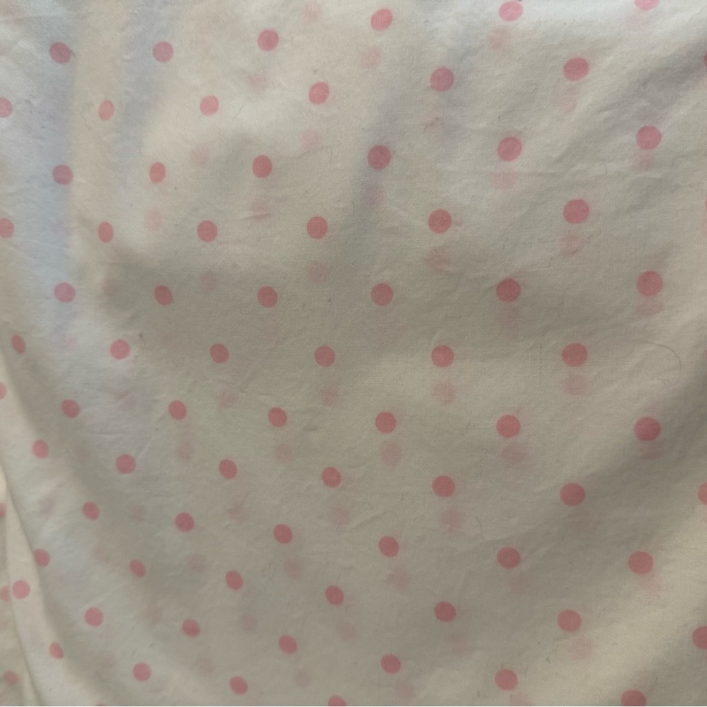 Pottery Barn Kids Pink Polka Dot Organic Cotton Twin Sheet Set